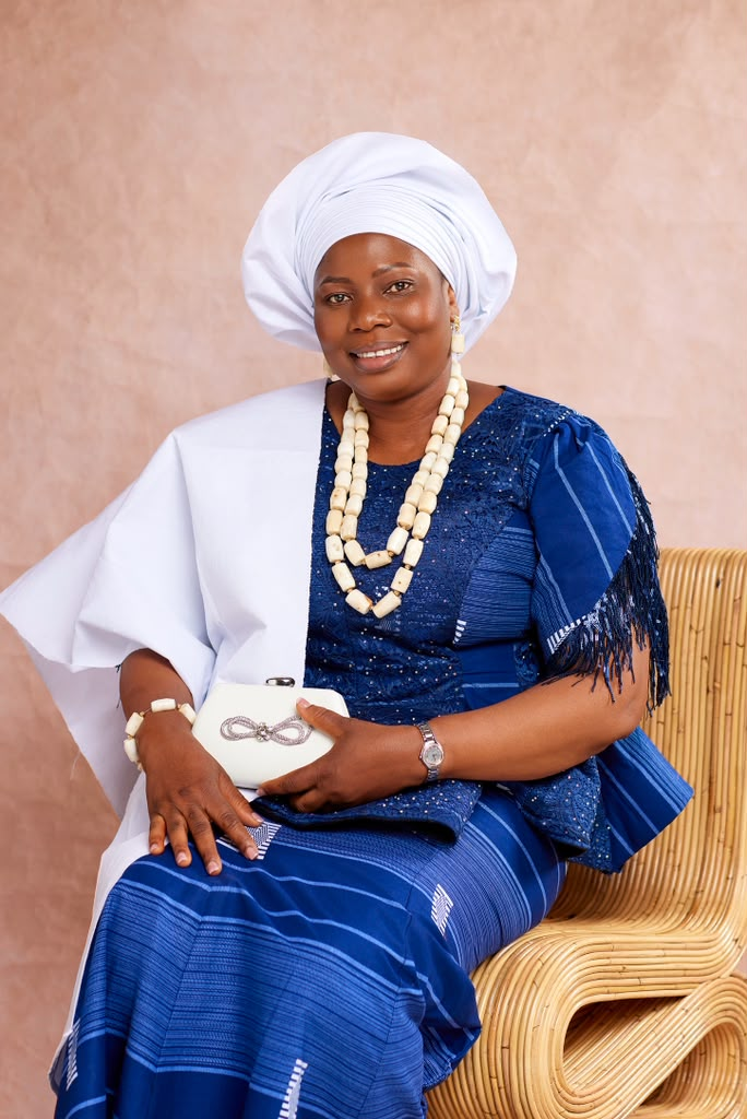 Royal Blue Seated Portrait